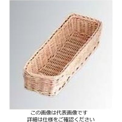 江部松商事 籐 ナイフ・フォーク入 角長小 250×80×H50 61-6767-31 1個（直送品）