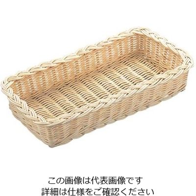 萬洋 籐 カトラリーケース 16ー436 角長(270×H50) 61-6767-32 1個（直送品）