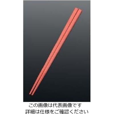 江部松商事 エコスティック箸 レッド(ロゴ有) 61-6768-76 1組（直送品）