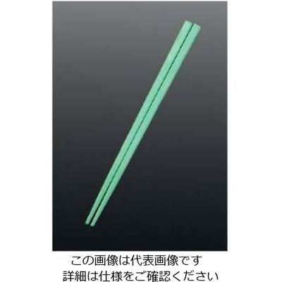 江部松商事 エコスティック箸 グリーン(ロゴ有) 61-6768-79 1組（直送品）