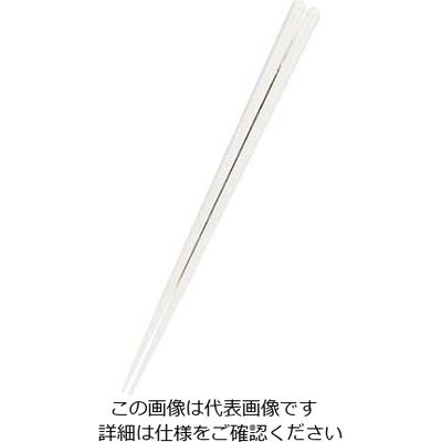 小森樹脂 耐熱箸 21cm アイボリー SPS樹脂 61-6768-91 1組（直送品）