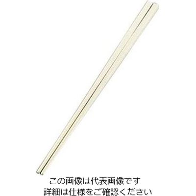 江部松商事 リサイクル箸 プレーン 25cm アイボリー 61-6770-35 1組（直送品）
