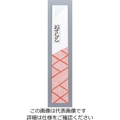 江部松商事 箸袋(500枚)オレンジ小柄 上質紙No.2 61-6770-60 1組(500枚)（直送品）