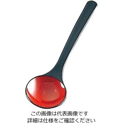江部松商事 メラミン 和風塗り お玉 黒内朱 61-6771-14 1個（直送品）
