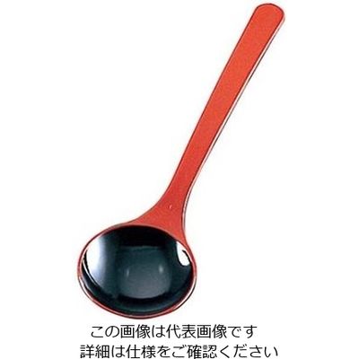 江部松商事 メラミン 和風塗り お玉 朱内黒 61-6771-15 1個（直送品）