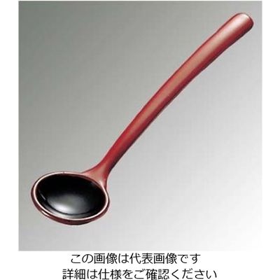 江部松商事 ABS 茶椀蒸スプーン 朱内黒 全長132 61-6771-17 1個（直送品）