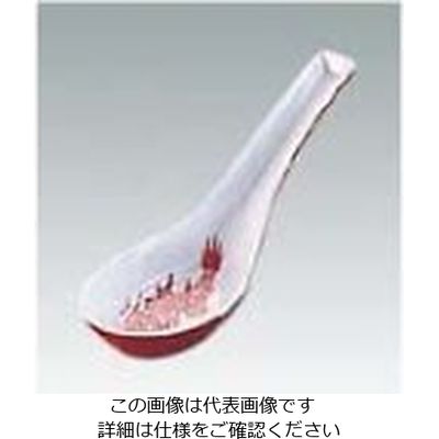 エンテック メラミン 中華用 レンゲ(龍模様)Cー76 61-6771-36 1個（直送品）