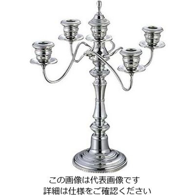 三宝産業 UK 18ー8 V型 キャンドルスタンド 5本立 61-6773-90 1個（直送品）