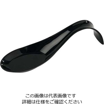 SOLIA ソリア カーブハンドルスプーン(50入)ブラック PS32153 61-6774-29 1組(50個)（直送品）
