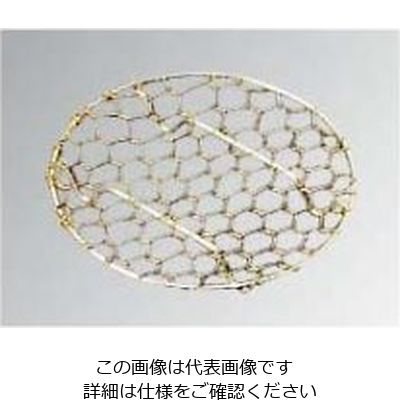 江部松商事 18ー8 手編み亀甲 足付 目皿(金メッキ付)9cm 61-6775-85 1個（直送品）