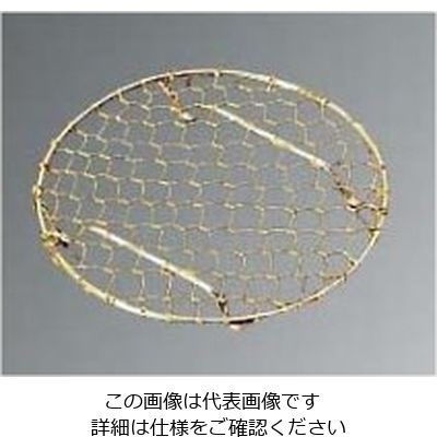 江部松商事 18ー8 手編み亀甲 足付 目皿(金メッキ付)9.5cm 61-6775-86 1個（直送品）