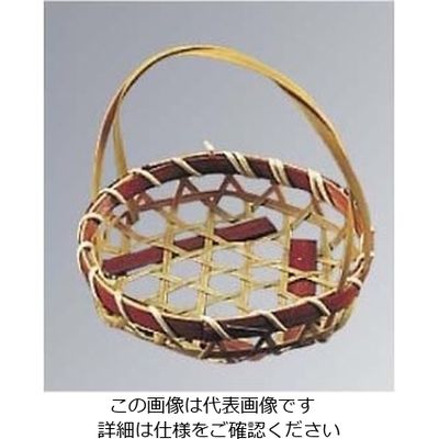 萬洋 竹 珍味入れ 18ー003 φ90×20(つる含100mm) 61-6776-23 1個（直送品）