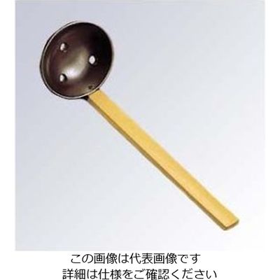 萬洋 田舎塗杓子 穴明 小 60×74×172 27ー604M 61-6786-45 1個（直送品）