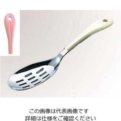 ワダコーポレーション 18-8 楽らく サーバー 穴明き ピンク 61-6787-23 1個（直送品）