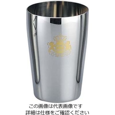 アズワン 18-8ビアゴブレット 250cc（ポーチ無し）ミラー 1個 61-6799-42（直送品）