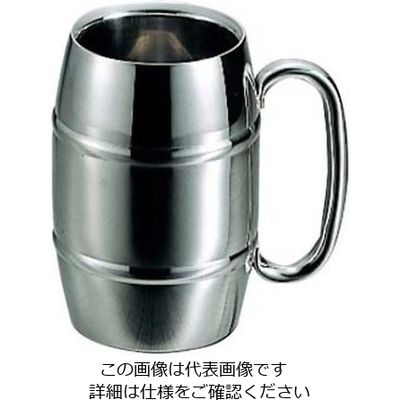 江部松商事 18-8 タル型ジョッキー(二重構造)23oz 61-6799-21 1個（直送品）