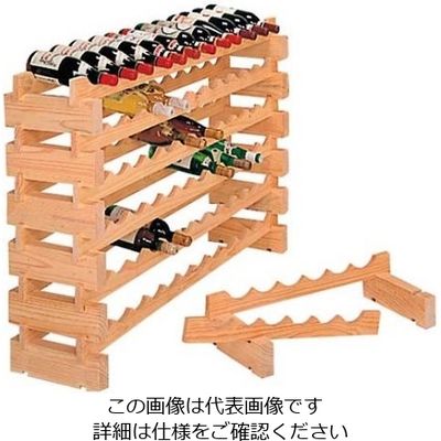 江部松商事 木製 ワインラックキット 12ボトル用 一段 61-6801-31 1個（直送品）