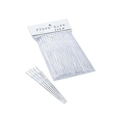 二ノ宮クリスタル クリスタルピック DGー20090(100本入) 61-6805-44 1組(100本)（直送品）