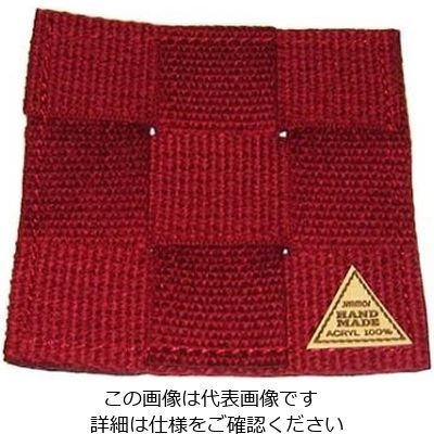 シンビ 手編みコースター #850ーS レッド 角型 61-6806-81 1個（直送品）