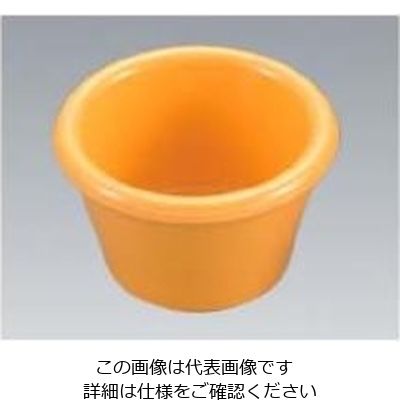 江部松商事 ジェスナーラメキン プレーン(メラミン)0393 イエロー 3oz 61-6814-34 1個（直送品）