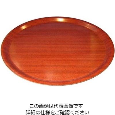 CAMBRO ユーロラミネートトレイ 丸 CA3800E73 マホガニー 61-6808-79 1個（直送品）