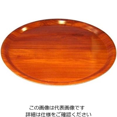 CAMBRO ユーロラミネートトレイ 丸 CA3800E76 ウォルナッツ 61-6808-82 1個（直送品）