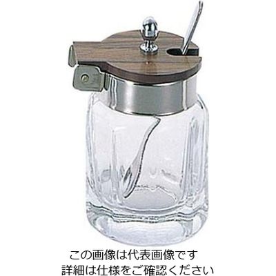 大塚硝子 十角 木目辛子入 ガラス製 MOー9 61-6821-50 1個（直送品）