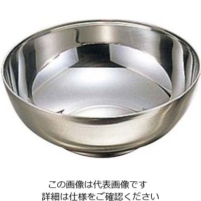 江部松商事 朝鮮食器 18ー8 極厚 汁碗 φ135×H49 61-6831-25 1個（直送品）
