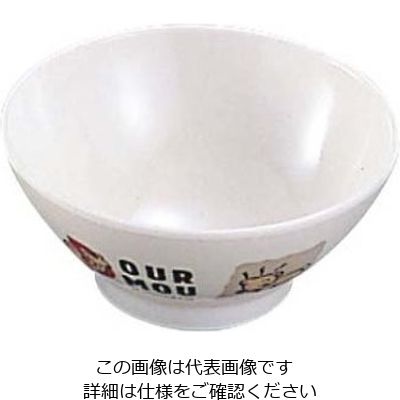 台和 メラミン 子供食器 デュールムー 茶椀 MCー1B 61-6837-52 1個（直送品）