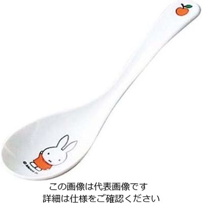 関東プラスチック工業 メラミン 子供食器 ミッフィーフルーツシリーズ レンゲ Mー1314FR 61-6838-62 1個（直送品）
