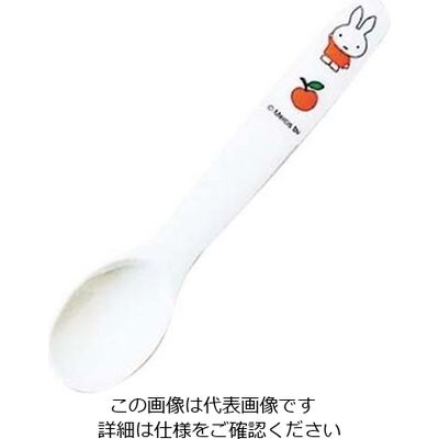 関東プラスチック工業 メラミン 子供食器 ミッフィーフルーツシリーズ ライトスプーン Mー1310FR 61-6838-63 1個（直送品）