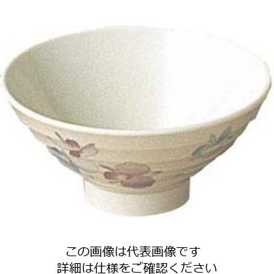 エンテック メラミン和食器 すみれ 飯茶椀 身 VOー4 61-6833-62 1個（直送品）