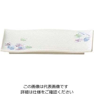 エンテック メラミン和食器 すみれ 角皿 小 VOー17 61-6833-70 1個（直送品）