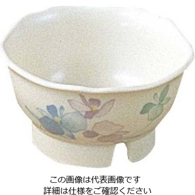 エンテック メラミン和食器 すみれ 花型丸小鉢 小 VOー84 61-6833-85 1個（直送品）