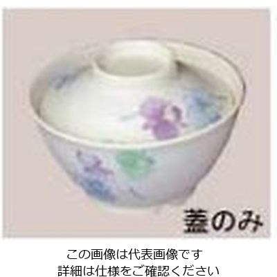 エンテック メラミン和食器 すみれ ごはん丼 小 蓋 VOー58B 61-6833-96 1個（直送品）