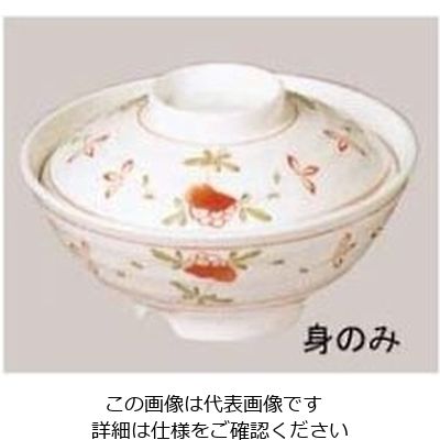 エンテック メラミン和食器 赤絵 丼 小 身 AKー18A 61-6834-28 1個（直送品）