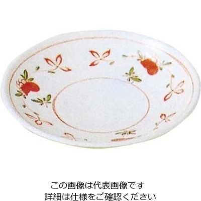 エンテック メラミン和食器 赤絵 取皿 AKー20A 61-6834-40 1個（直送品）