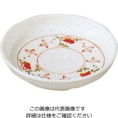 エンテック メラミン和食器 赤絵 おしんこ皿 AKー41 61-6834-42 1個（直送品）