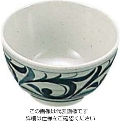 エンテック メラミン和食器 捻唐草 湯呑み HKー7 61-6834-52 1個（直送品）