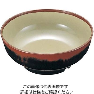 エンテック メラミン和食器 長次郎窯 丼 ANー72 大 G内若草 61-6835-42 1個（直送品）