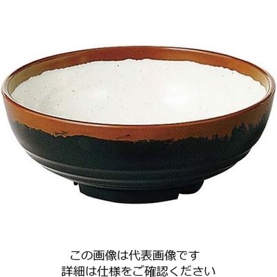 エンテック メラミン和食器 長次郎窯 丼 ANー69 小 W内白 61-6835-47 1個（直送品）
