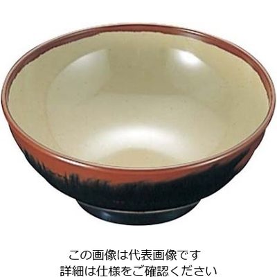 エンテック メラミン和食器 長次郎窯 そば丼 ANー70 特大 G内若草 61-6835-48 1個（直送品）