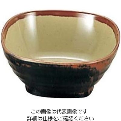 エンテック メラミン和食器 長次郎窯 角 小鉢 ANー50 G内若草 61-6835-66 1個（直送品）