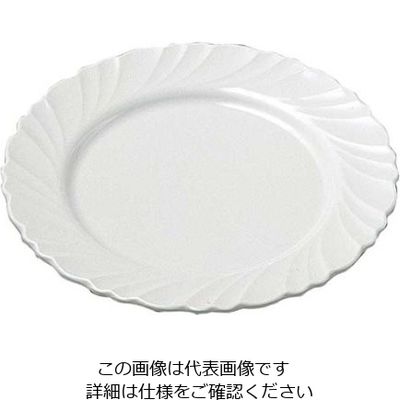 エンテック メラミン食器 ドレープ ミート皿 DPー13 61-6835-80 1個（直送品）