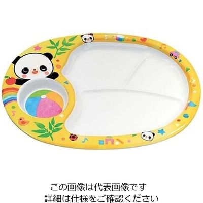エンテック メラミン ランチ皿 赤ちゃんパンダ 61-6836-87 1個（直送品）