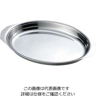 イケダ IKD 18-8 グラタン皿 #100 9インチ 1個 61-6841-96（直送品）