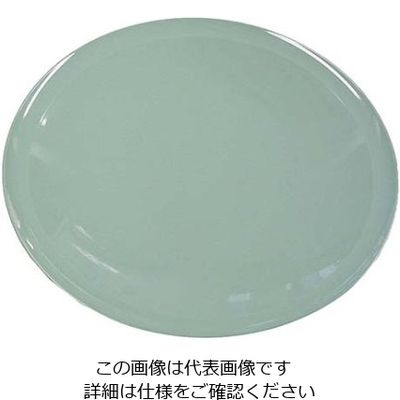 ニシキ プラ容器 高台皿(5枚入)8寸 青磁 61-6842-88 1組(5枚)（直送品）