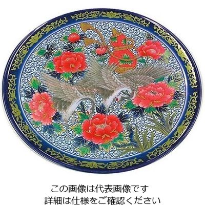 ニシキ プラ容器 高台皿(5枚入)1尺 有田 61-6842-90 1組(5枚)（直送品）