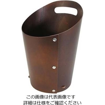 ラ・ルース 木製 ダストボックス S ブラウン 105641 61-6850-76 1個（直送品）