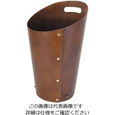ラ・ルース 木製 ダストボックス L ブラウン 102022 61-6850-78 1個（直送品）